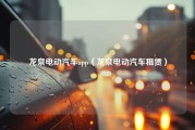 龙泉电动汽车app（龙泉电动汽车租赁）